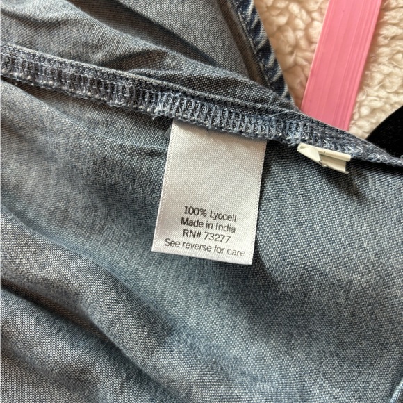 Lauren Conrad Wrap lightweight chambray ruffle dress. Size XXL - Picture 8 of 9